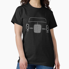 Alvis TE21 1960s classic British sports saloon car white outline graphic Classic T-Shirt