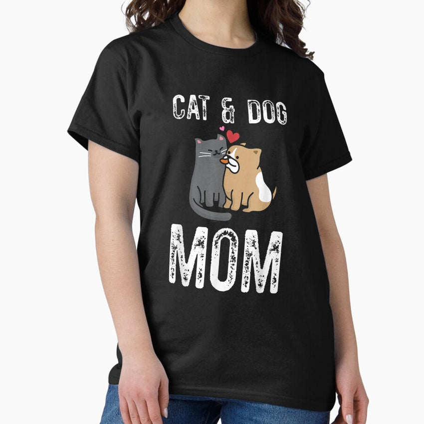 Cats and Dogs Mom Mothers Day Classic T-Shirt