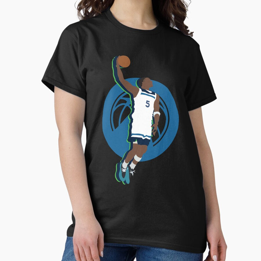 Anthony Edwards 5 Minnesota Timberwolves Dunks Collage Classic T Shirt