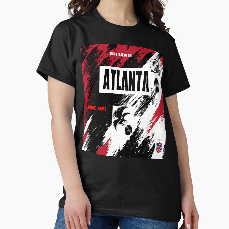 American Football Design Atlanta Classic T Shirt