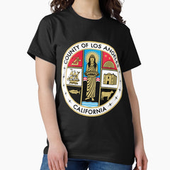 66 Seal Of Los Angeles County California Usa Classic T-Shirt