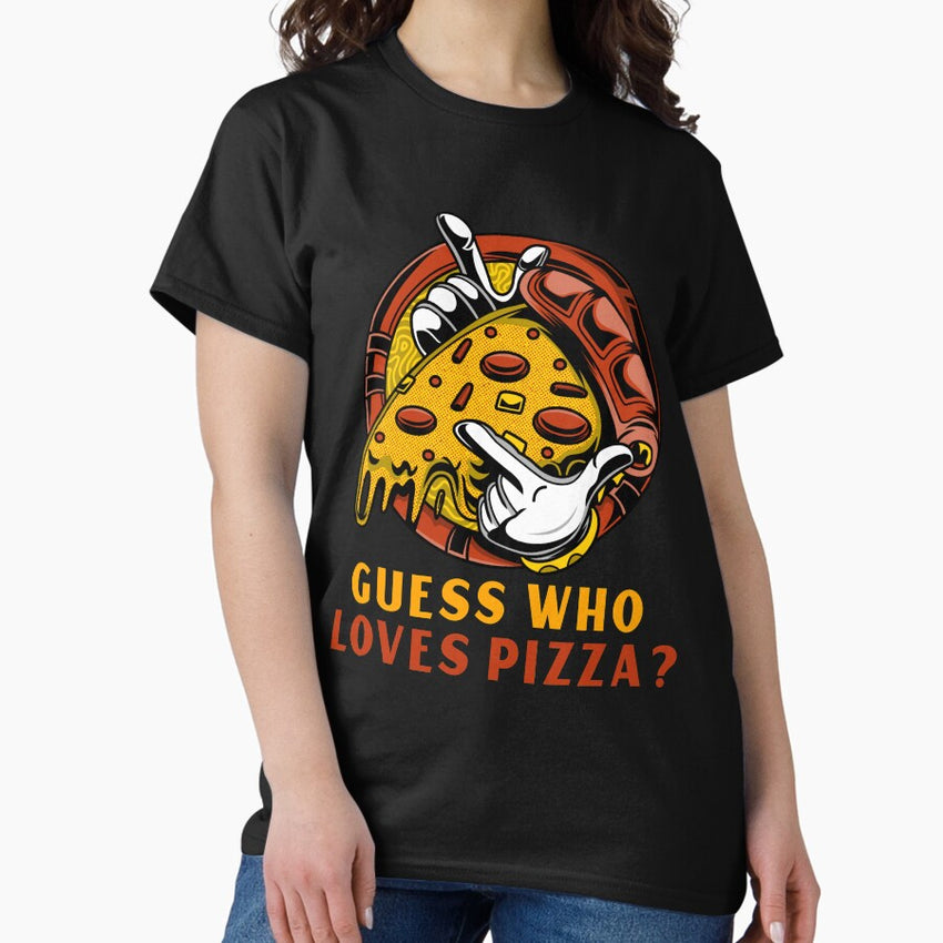 Guess Who loves Pizza? This guy loves pizza! Classic T-Shirt