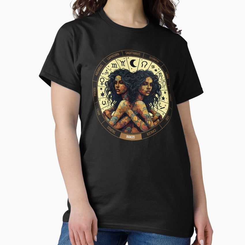 ZODIAC Gemini - Astrological GEMINI - GEMINI - ZODIAC sign - Van Gogh style - 4 Classic T-Shirt