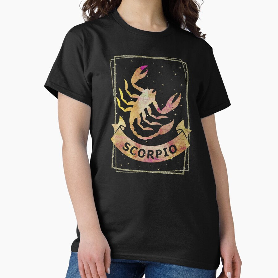 Watercolor Scorpio Zodiac Sign Classic T-Shirt