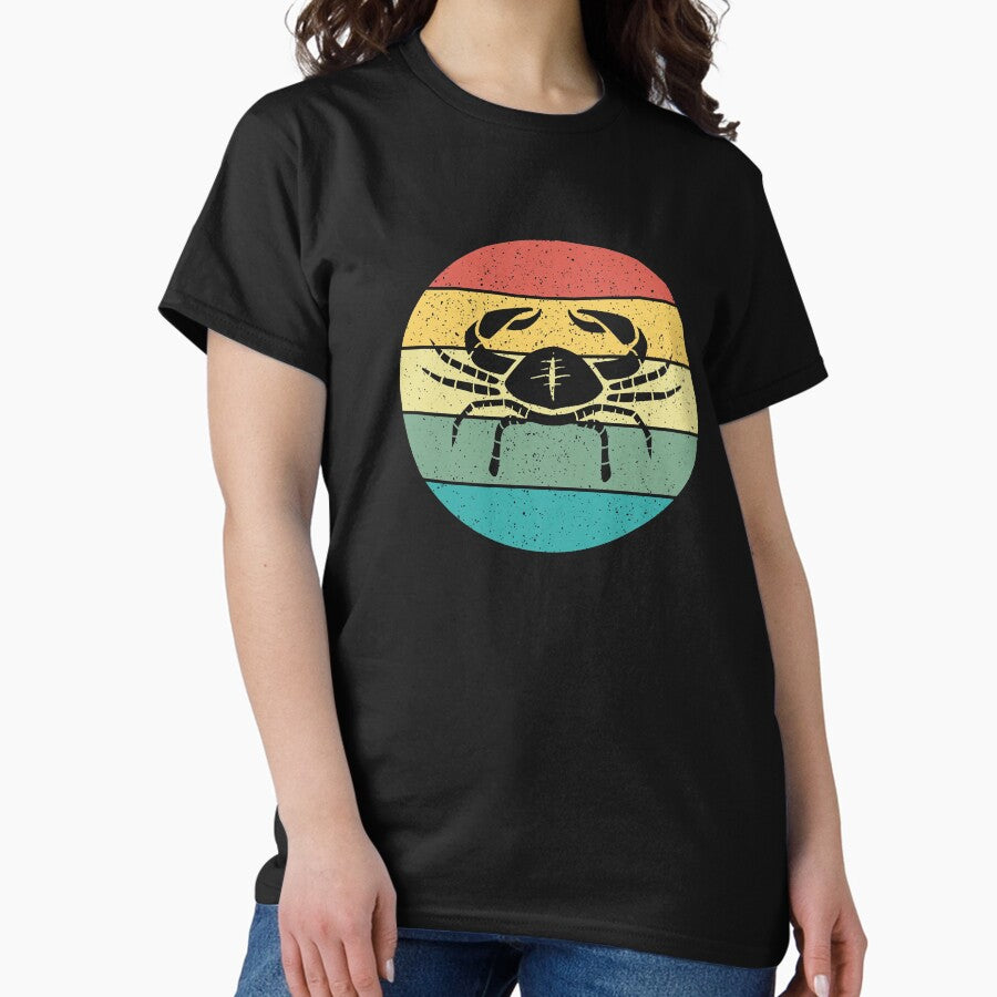 Aquarius Cancer Sign Retro Vintage Classic T Shirt