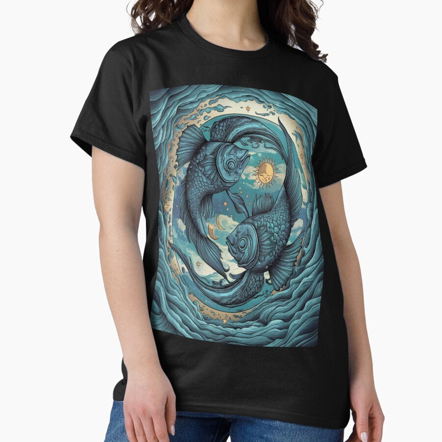 Astrology Zodiac Designs: Pisces #3 Classic T-Shirt
