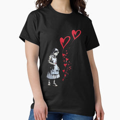 Banksy Style Urban Street Art Child Love Classic T Shirt