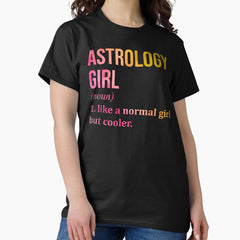 Astrology Girl Definition In Watercolor Classic T Shirt