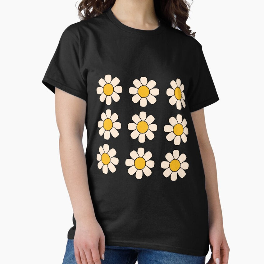 Retro Flower 70s Classic T-Shirt