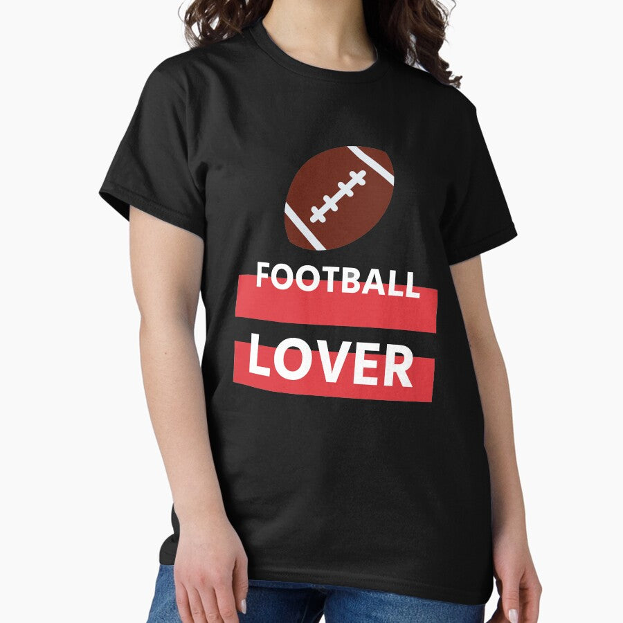 American football lover simple white Classic T-Shirt