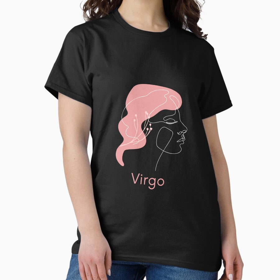 Virgo Art, A Beautiful Gift For People Born Under The Virgo Zodiac Sign Classic T-Shirt
