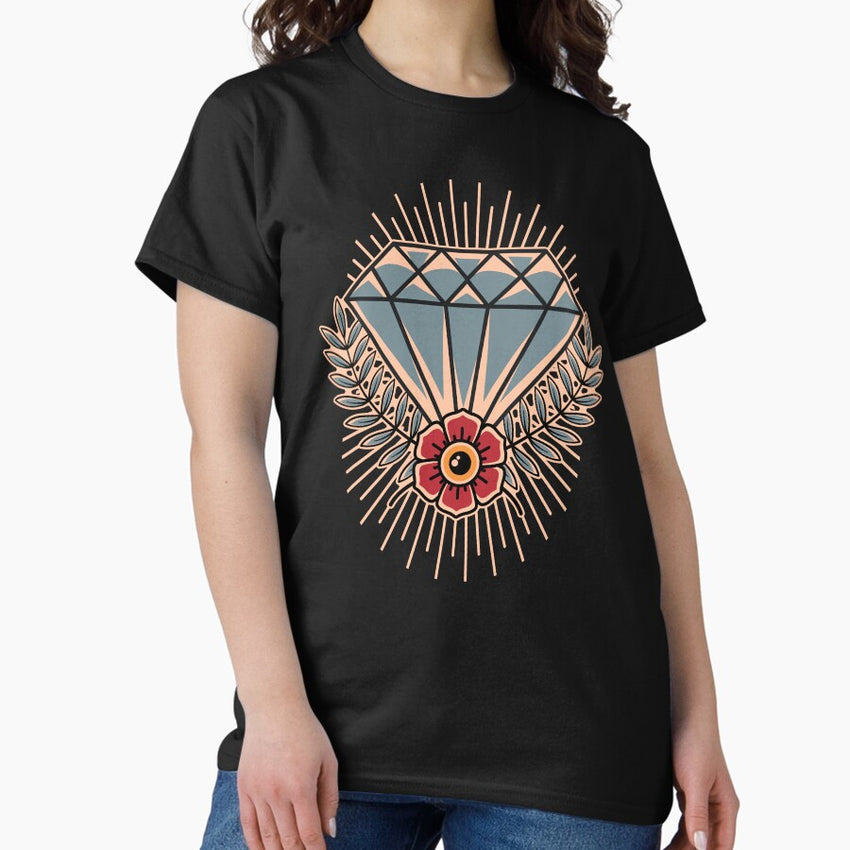 Vintage Diamond Tattoo Art Classic T-Shirt