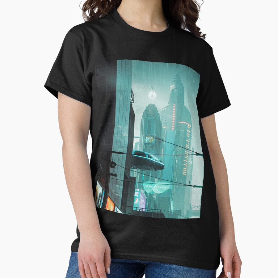 Atlanta 2045 Futuristic Cyberpunk Classic T Shirt