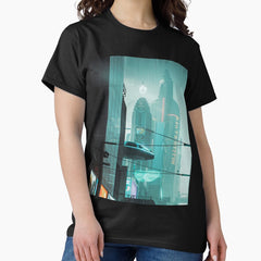 Atlanta 2045 Futuristic Cyberpunk Classic T Shirt