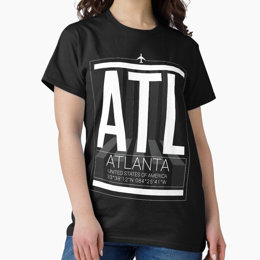 AIRPORT TAG- ATL ATLANTA DESIGN Classic T-Shirt