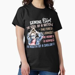 Gemini Girl The Soul Of A Witch Classic T-Shirt