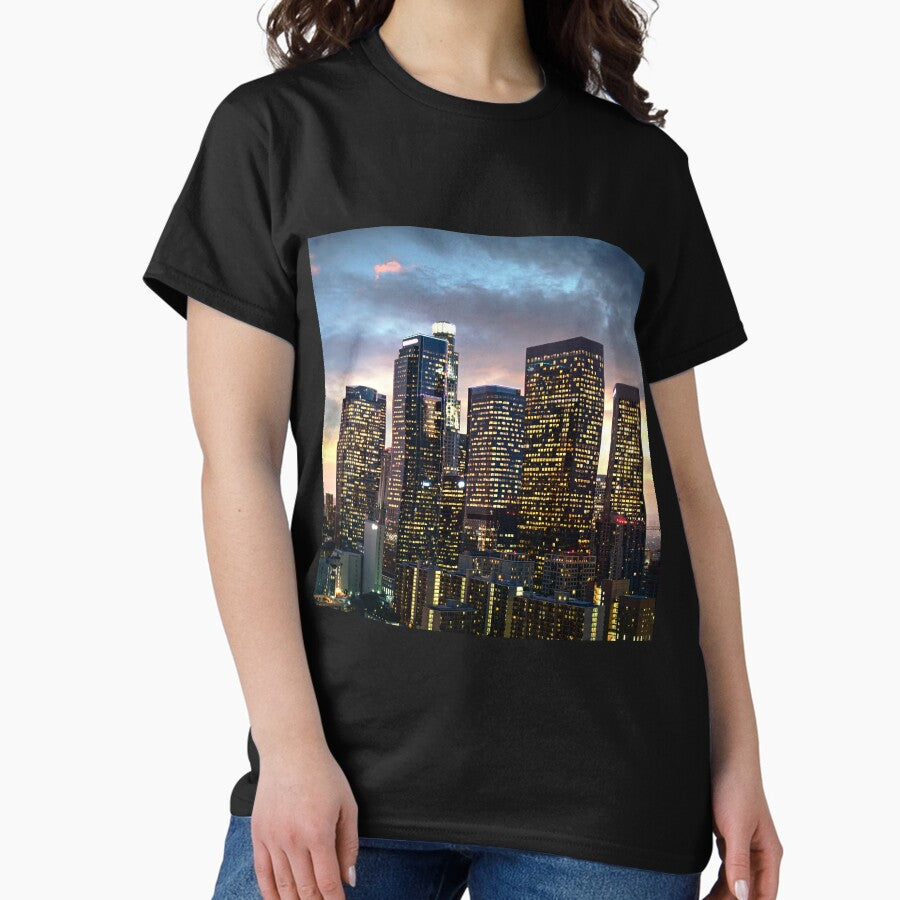 Los Angeles Skyline California Sunset CA Classic T-Shirt