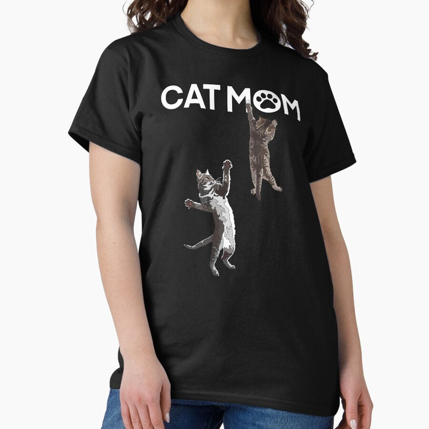 Funny Cat Mom Kittens Classic T-Shirt