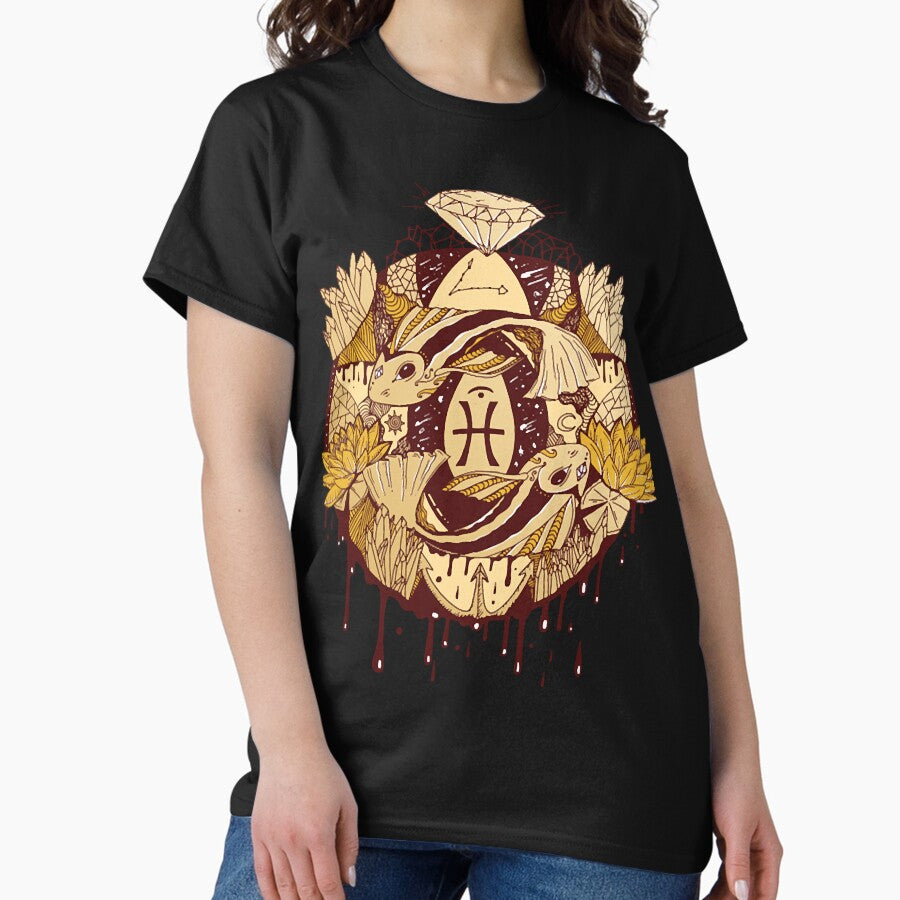 Champagne Mystic Pisces Motion Classic T-Shirt