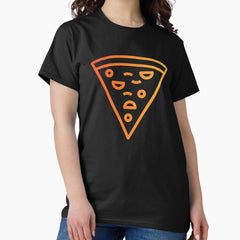 Orange Pizza Neon Sign Classic T-Shirt