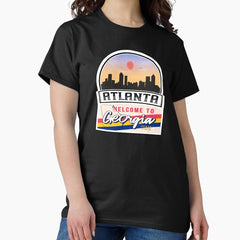 Atlanta, Welcome to Georgia, Peach State | Georgia State and Cities Series -2 Classic T-Shirt