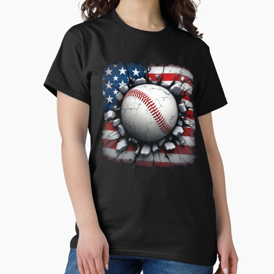 american baseball ball Classic T-Shirt