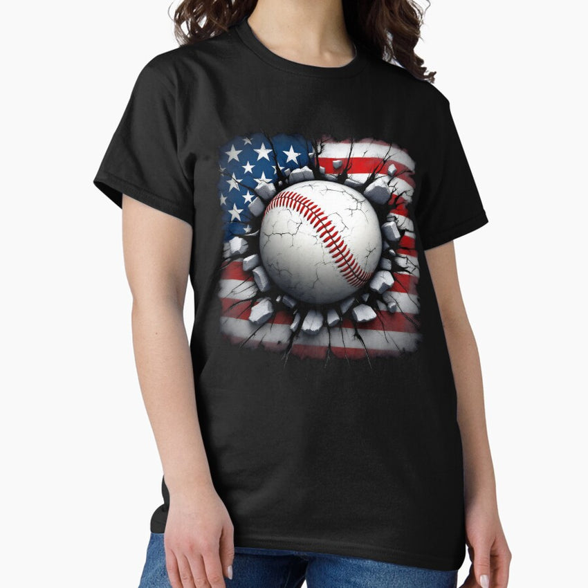 american baseball ball Classic T-Shirt