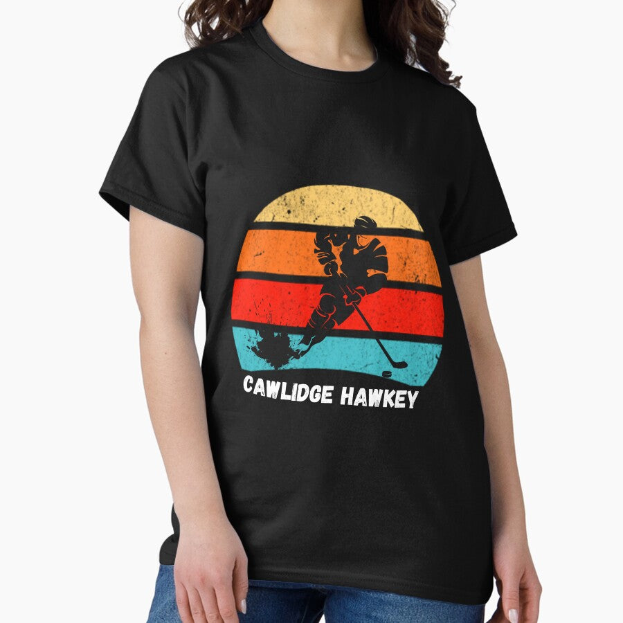 Cawlidge Hawkey,Tee ice hockey, Classic T-Shirt