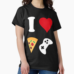 I Love Pizza And Video Games Classic T-Shirt