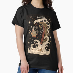 Aquarius – Celestial Zodiac Art Print Classic T-Shirt
