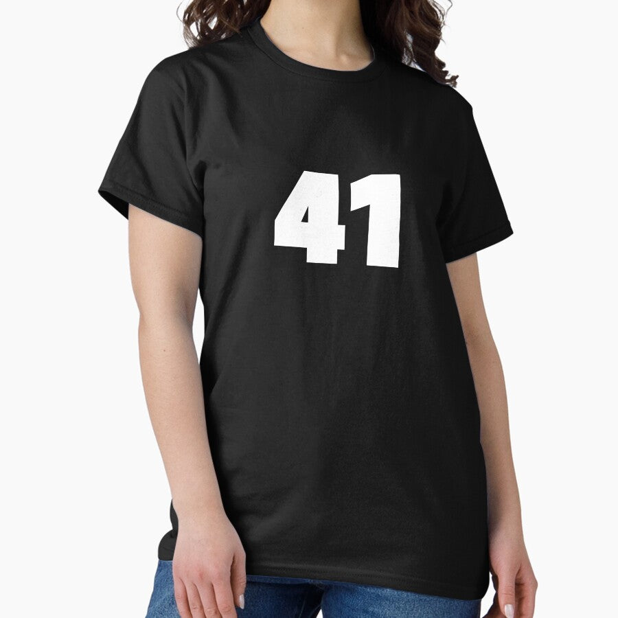 41 Soccer Football Number Forty One Sports Gift T-Shirt Classic T-Shirt