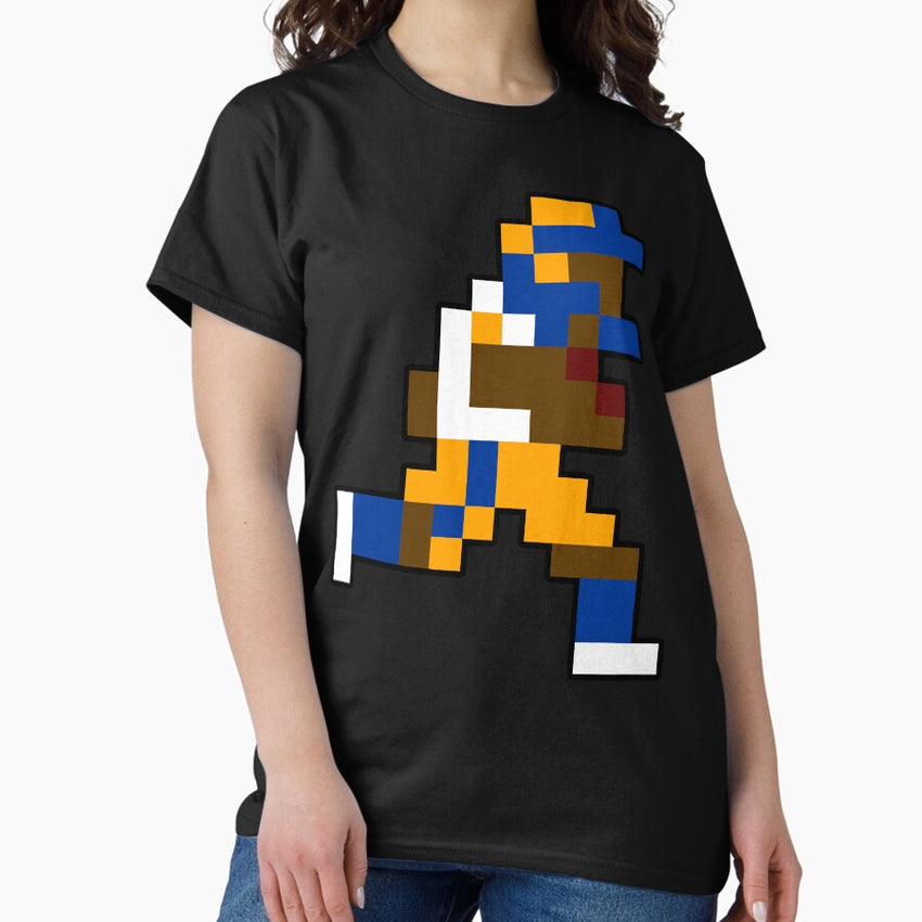 8 Bit Los Angeles Retro Pixel Football Player Classic T Shirt