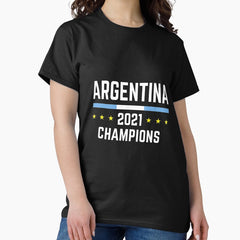 Argentina Soccer Jersey 2021 Argentina Champions Football Classic T-Shirt