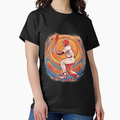 "Swing Into the Vortex" – Psychedelic Baseball Art Classic T-Shirt