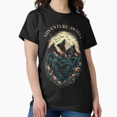 Adventure Awaits Embark On A Journey To Majestic Mountains Classic T Shirt