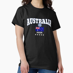 Australia Soccer Football Unisex Graphic Classic T-Shirt