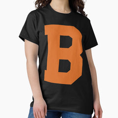 Alphabet, Orange B, Sports letter B Classic T-Shirt