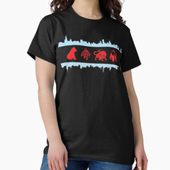 Chicago Flags with Teams and Skyline Classic T-Shirt