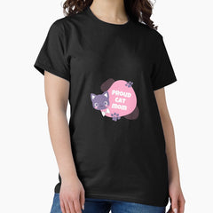 PROUD CAT MOM LOVE Classic T-Shirt