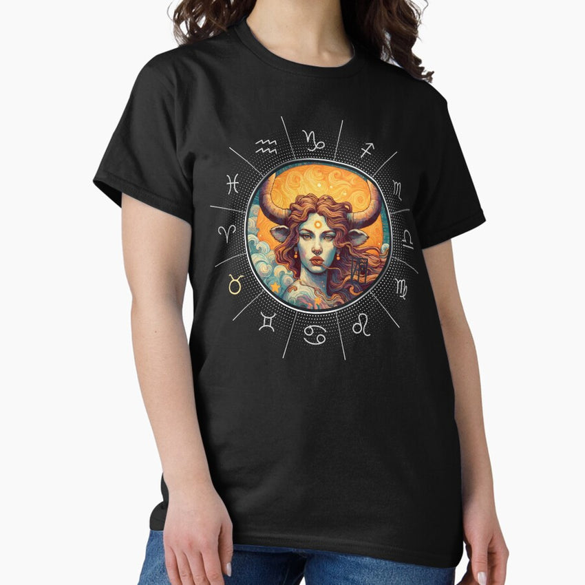 ZODIAC Taurus - Astrological TAURUS - TAURUS - ZODIAC sign - Van Gogh style - 11 Classic T-Shirt