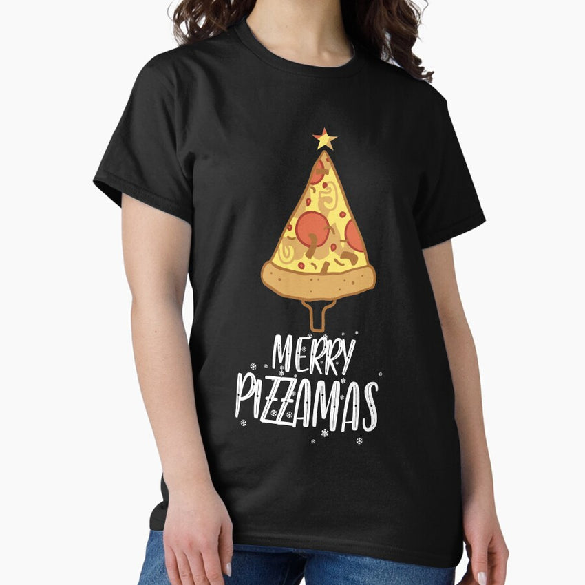 Merry Pizzamas | My Favorite Color Is Pizza | Pizza Mafia Italia | Pizza Squad | Pizza Time Classic T-Shirt