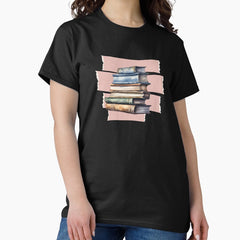 Aesthetic Book Vintage Library Classic T Shirt