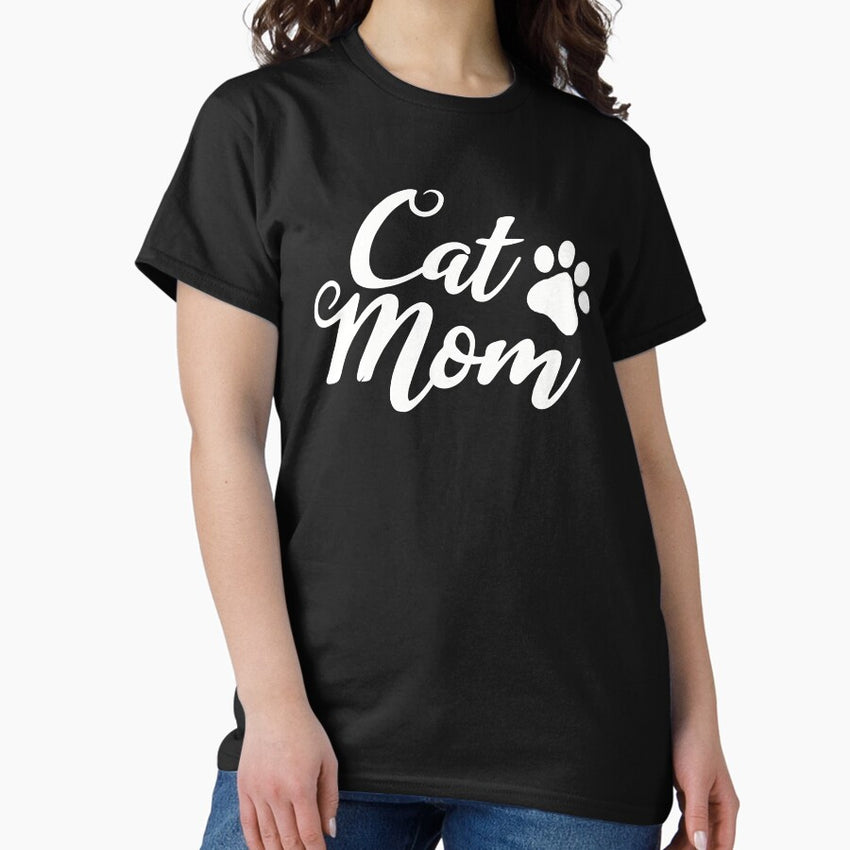 Cat mom (pp/w) Classic T-Shirt