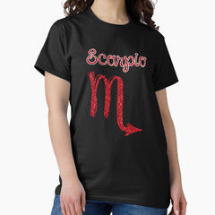 Minimalist Zodiac Sign Scorpio Gift Women Men Classic T-Shirt