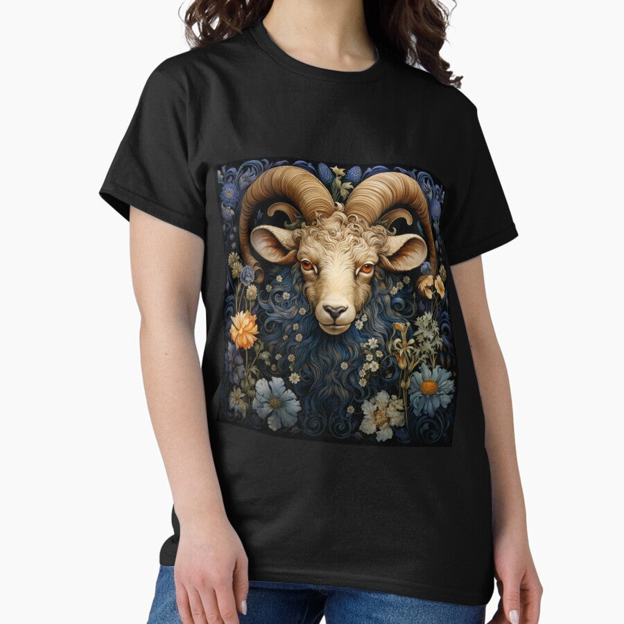 Aries Vintage Design William Morris Classic T Shirt