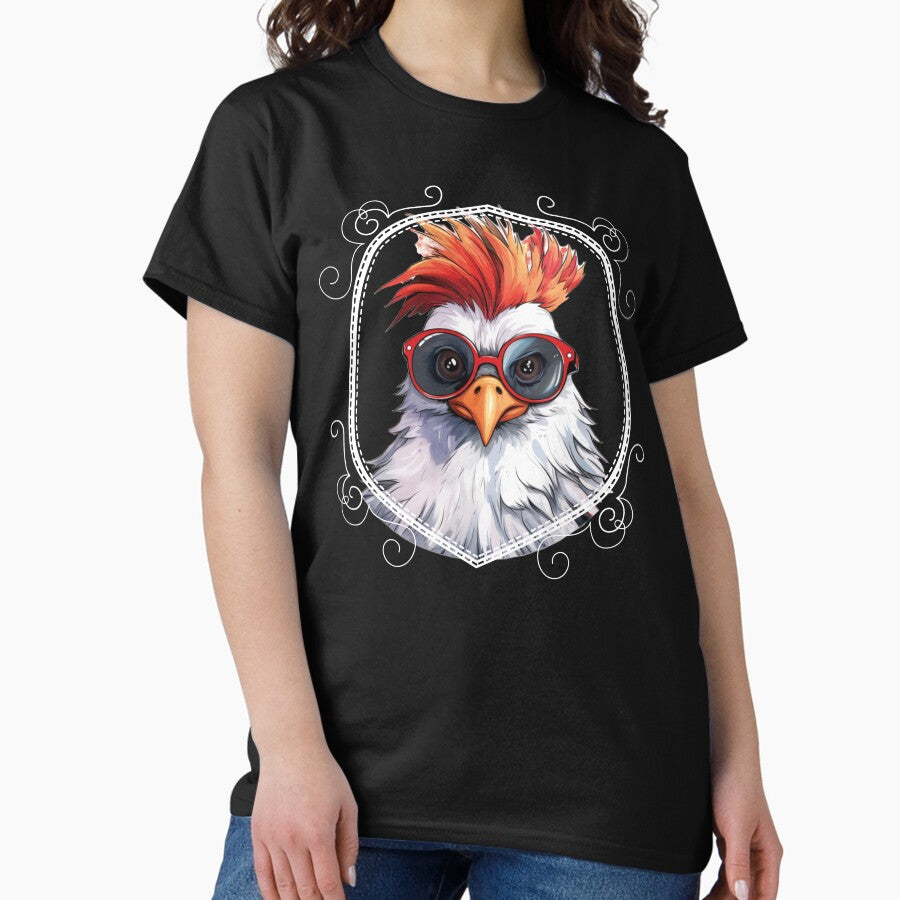 Rockin Rooster The Cluckin Rock Star Classic T Shirt