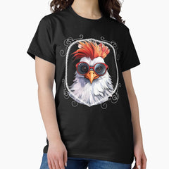 Rockin Rooster The Cluckin Rock Star Classic T Shirt
