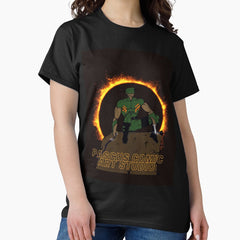 Awesome Superhero Character T shirt Sticker Classic T-Shirt