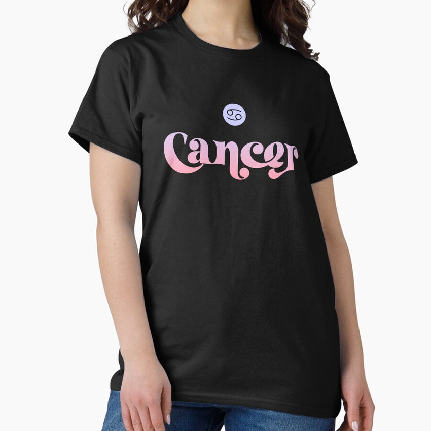 CANCER Colored Astrology Zodiac Sign and Symbol Classic T-Shirt