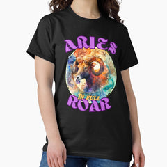 Aries In Full Roar Aries Constellation Classic T Shirt